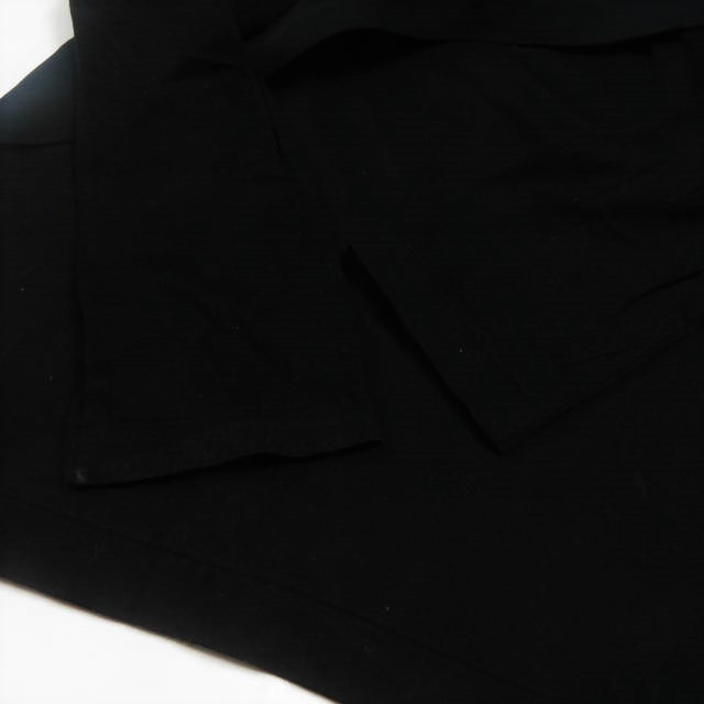 TOGA トーガ 日本製 15AW レジメンタルリブデザイン ロングスリーブTシャツ TA52-JK024 36 ブラック ARCHIVES 長袖 カットソー g3709_画像6