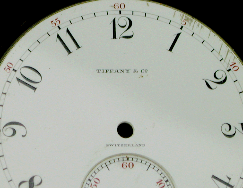 人気新品 ◎古◎極上☆TIFFANY☆琺瑯文字盤☆被せタイプ☆12サイズ 手巻き