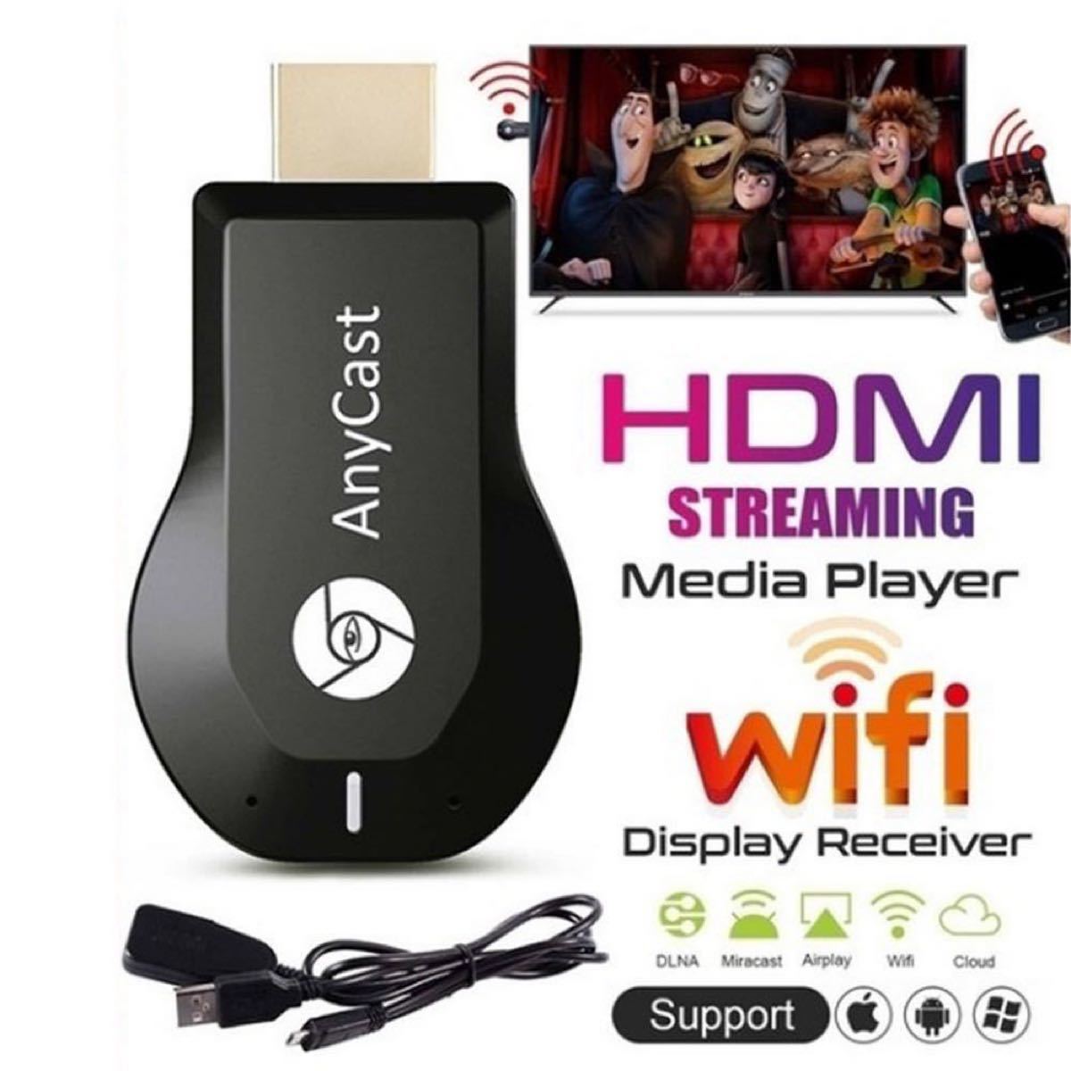 Anycast ドングルレシーバー HDMI 大画面 1080P 高画質 高速 SWa87gmWMM, テレビ/映像機器 -  contrologypf.com