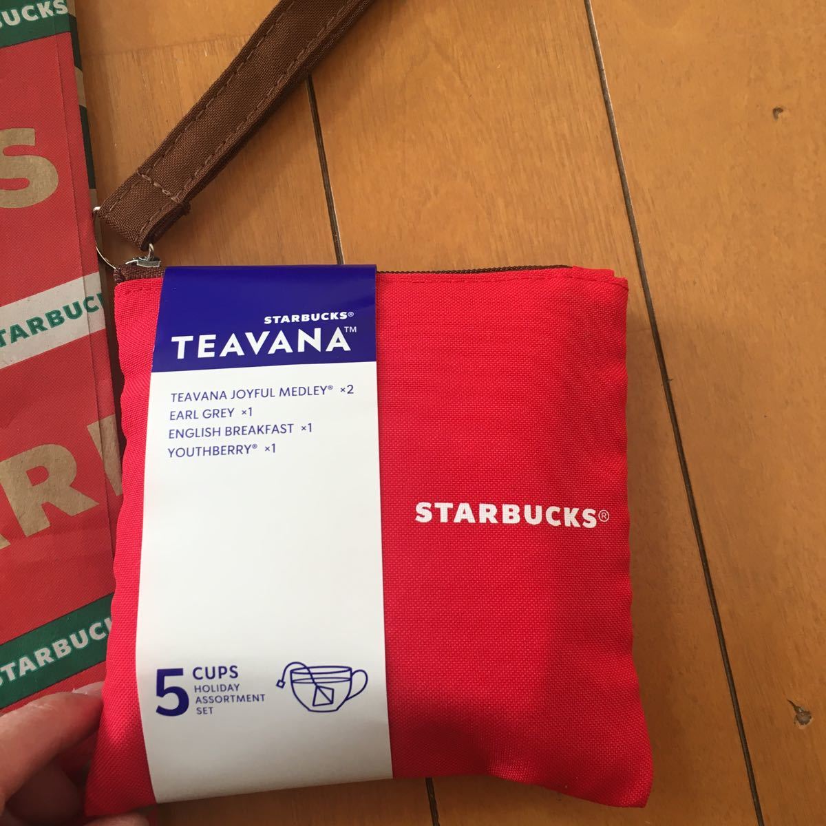 スターバックス　Starbucks  ティバーナ　TEVANA ポーチと紅茶5袋　未使用　未開封