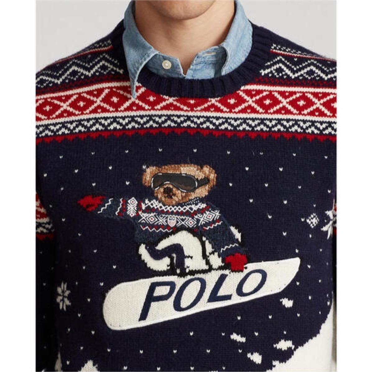 ポロベア スノーボード セーター ニット 新品未使用 POLO RALPH ポロベア スノーボード セーター ニット 新品未使用 POLO RALPH