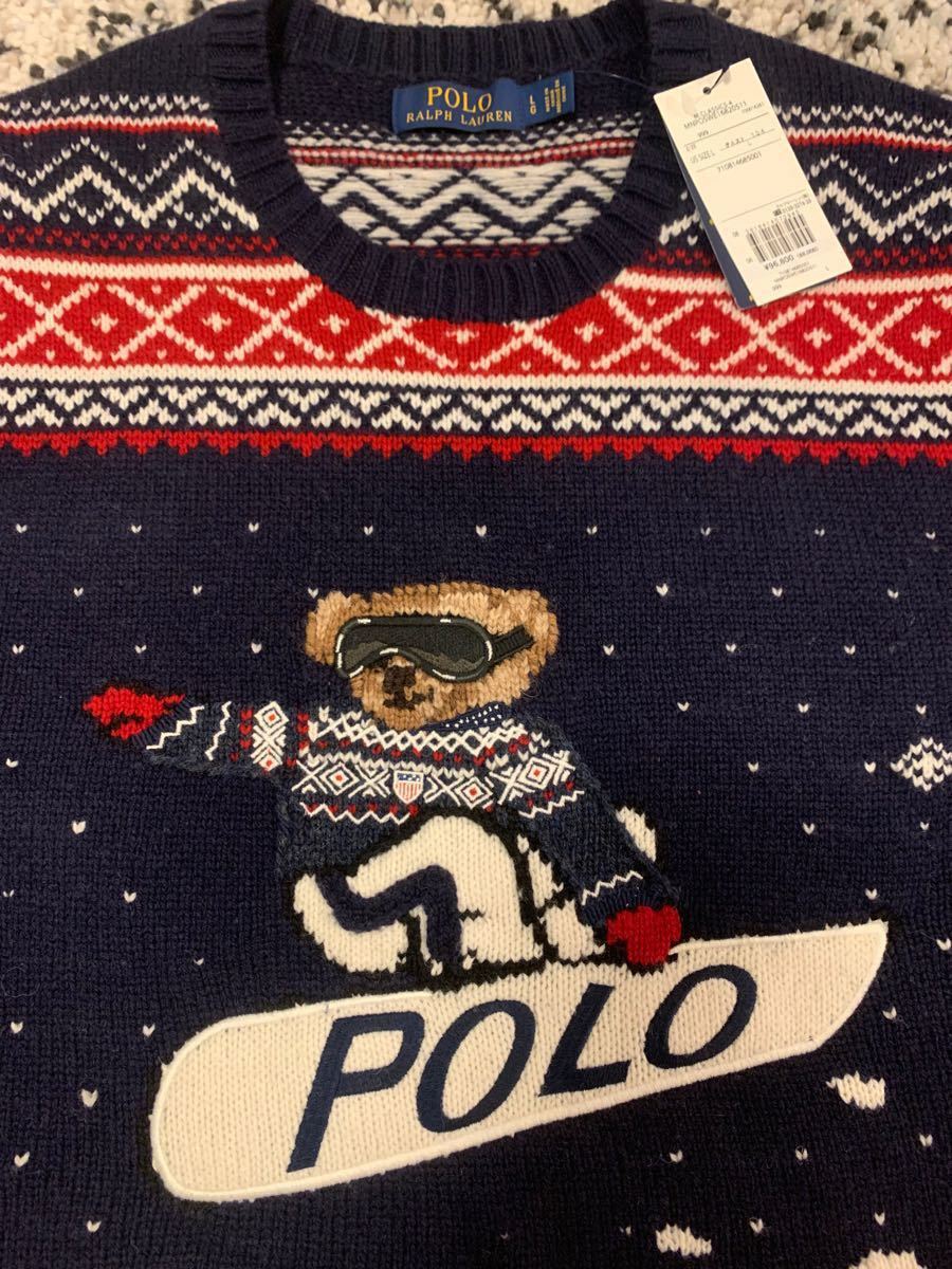 ポロベア スノーボード セーター ニット 新品未使用 POLO RALPH ポロベア スノーボード セーター ニット 新品未使用 POLO RALPH