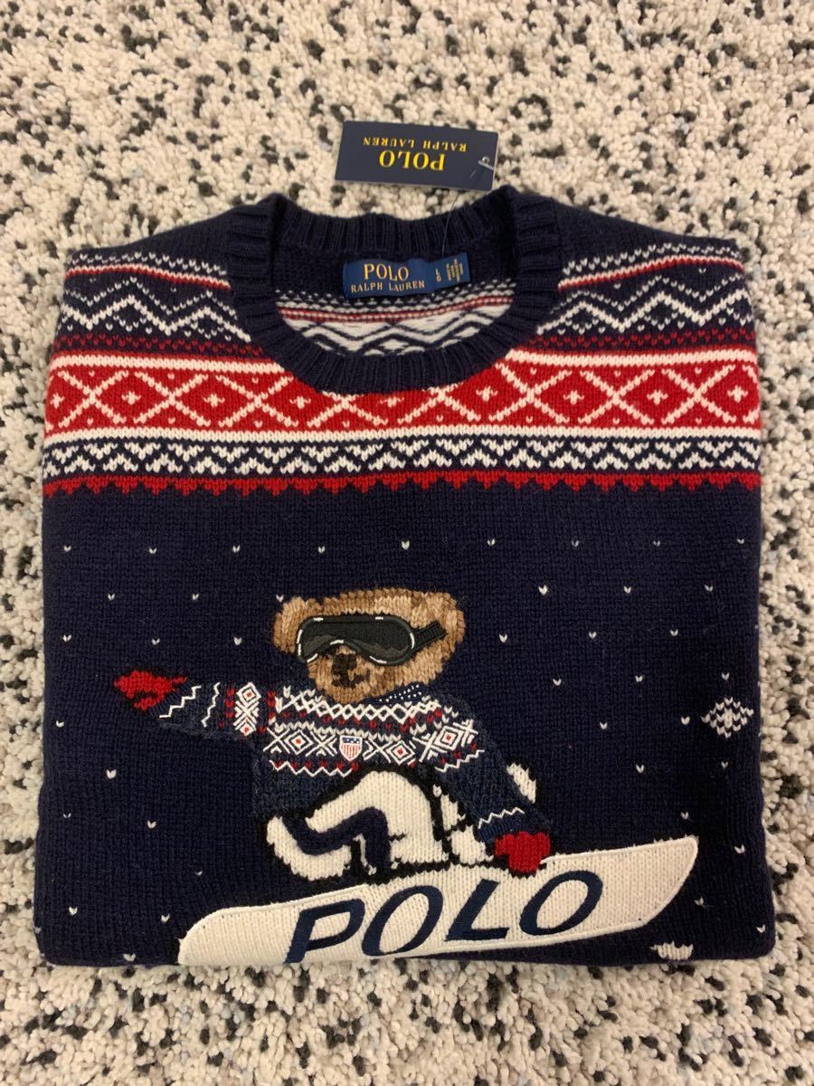ポロベア スノーボード セーター ニット 新品未使用 POLO RALPH ポロベア スノーボード セーター ニット 新品未使用 POLO RALPH