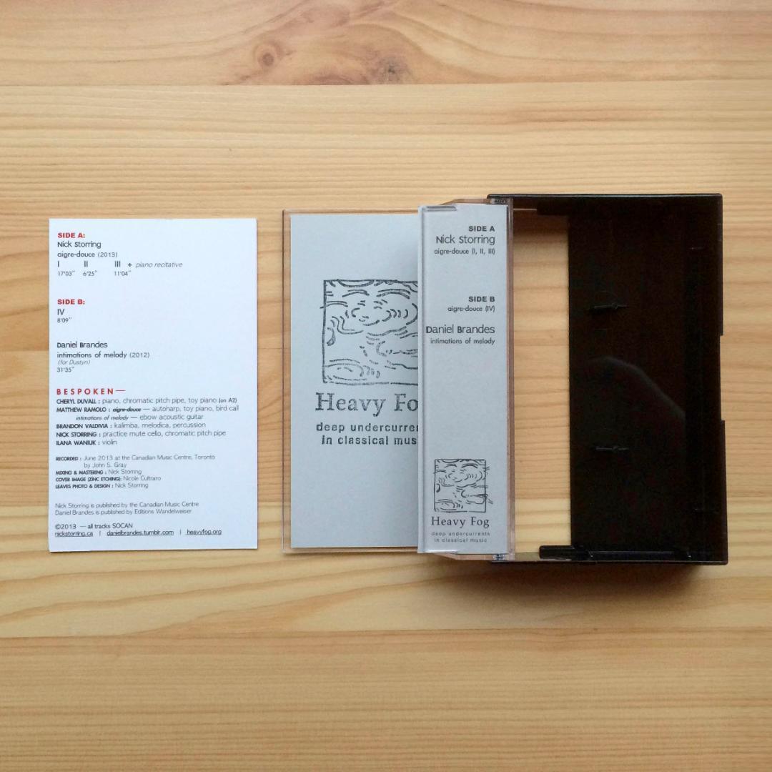 Bespoken Plays Nick Storring & Daniel Brandes 2013 year Canada made cassette unused 100 part limitation DHF001 present-day Mini maru ambient 