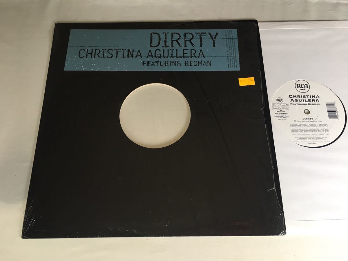 【シュリンクあり】Christina Aguilera / Dirrty feat Redman 3トラック12inch BMG/RCA 07863-60617-1 02年リリースEP_画像1