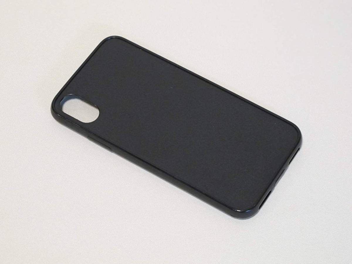 【送料無料】iPhone X/XS（5.8） ブラック TPU柔らかい素材 薄型 耐衝撃 スリム スマホケース クリアケース ブラックケース アイフォン_画像1