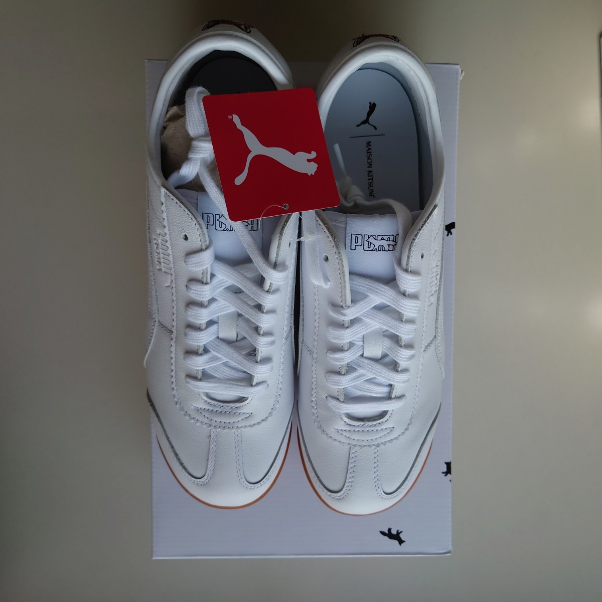 PUMA x Maison Kitsune ローマ スニーカーユニセックス | noonanwaste.com