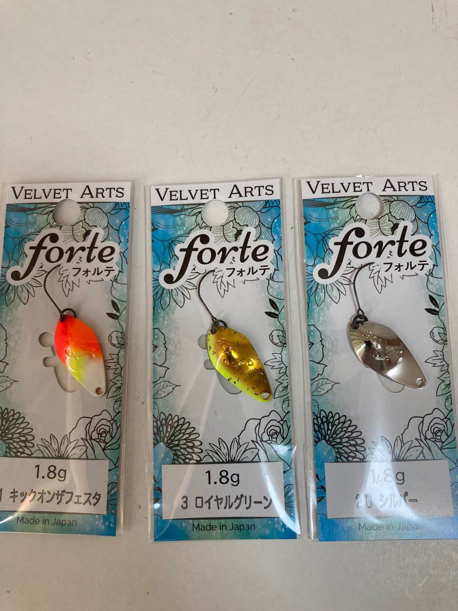 入手困難 ベルベットアーツ フォルテ 1 8g スプーン 人気カラー3 入手困難 ベルベットアーツ フォルテ 1 8g スプーン 人気カラー3