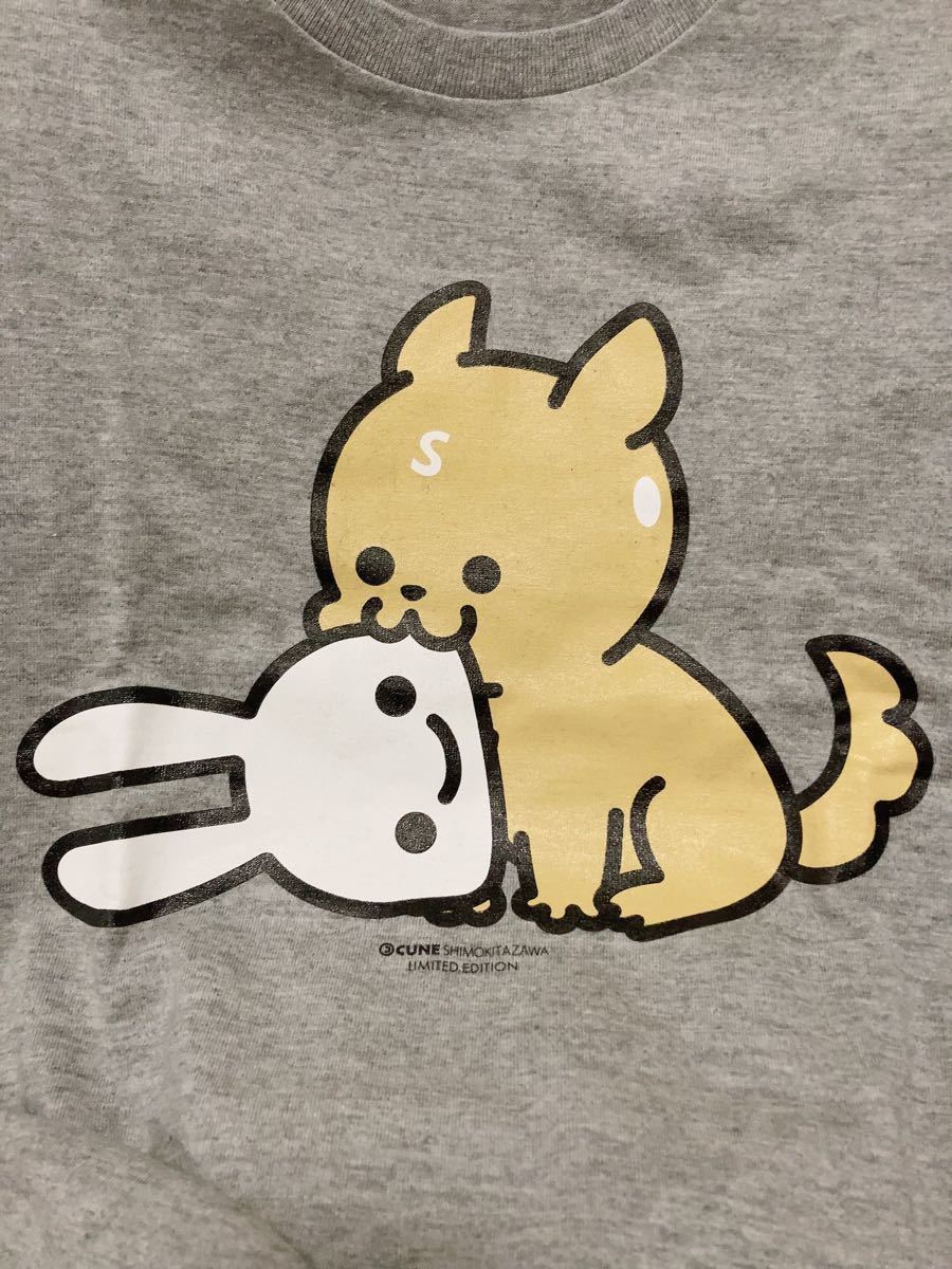 CUNE 下北沢の犬ちゃん Tシャツ グレー XL