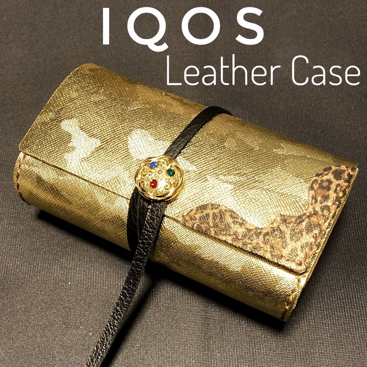 [ натуральная кожа ] Iqos кейс ( все в одном ) iQOS 3&4 il ma соответствует Gold 