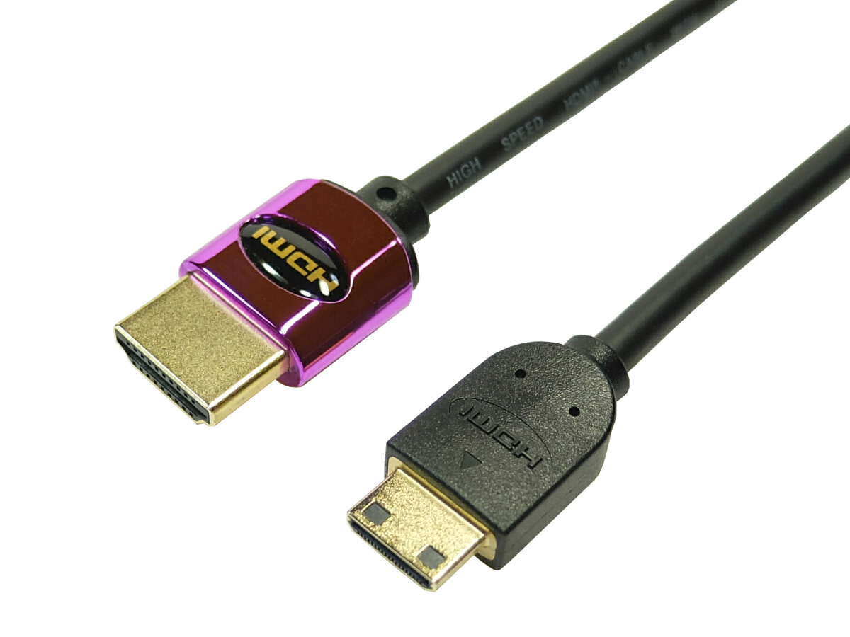 ミニHDMIケーブル 1.5m プレミアムハイスピード仕様ケーブル 4K 60P 4.4.4 24bit HDMI2.0対応 ネコポス送料無料_画像2
