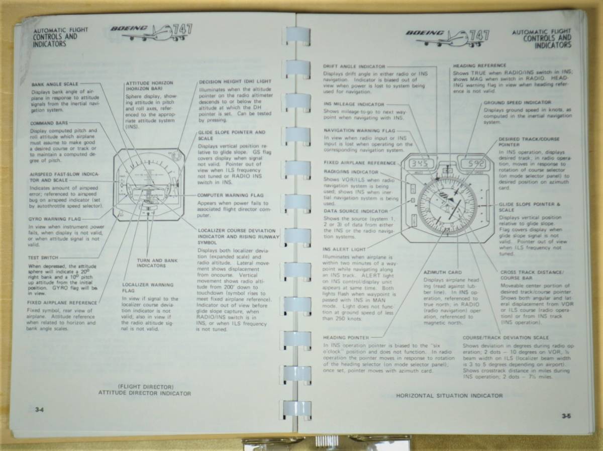 □Boeing 747 Panel Description Booklet. November 1980 英語版