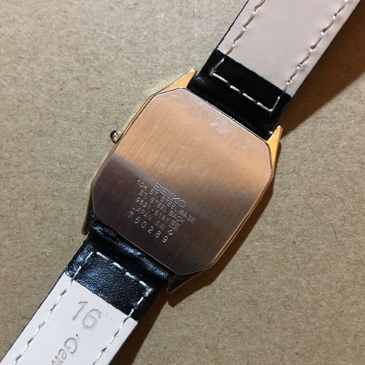 SEIKO セイコー Dolce ドルチェ 10金 ゴールド色文字盤 クォーツ SEIKO セイコー Dolce ドルチェ 10金 ゴールド色文字盤 クォーツ