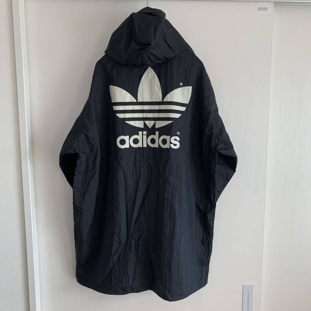 希少】90s adidas アディダス ナイロン コーチ ジャケット パーカー