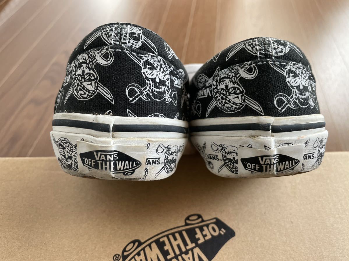 80s VANS SKULL PIRATES ERA RE-ISSUE Vans Skull Pirates общий рисунок подошва принт ввод Old Vintage скейтборд спортивные туфли 