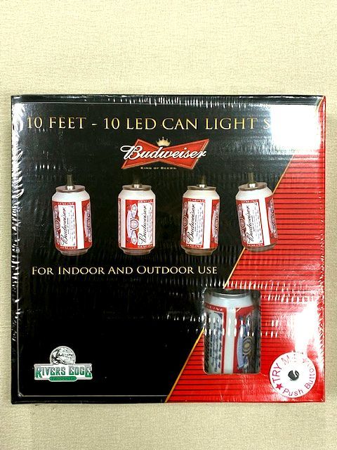 未使用品★Budweiser★バドワイザー 缶型 オーナメント 10LED CAN LIGHT SET/ライト/イルミネーション/電飾/アメリカン