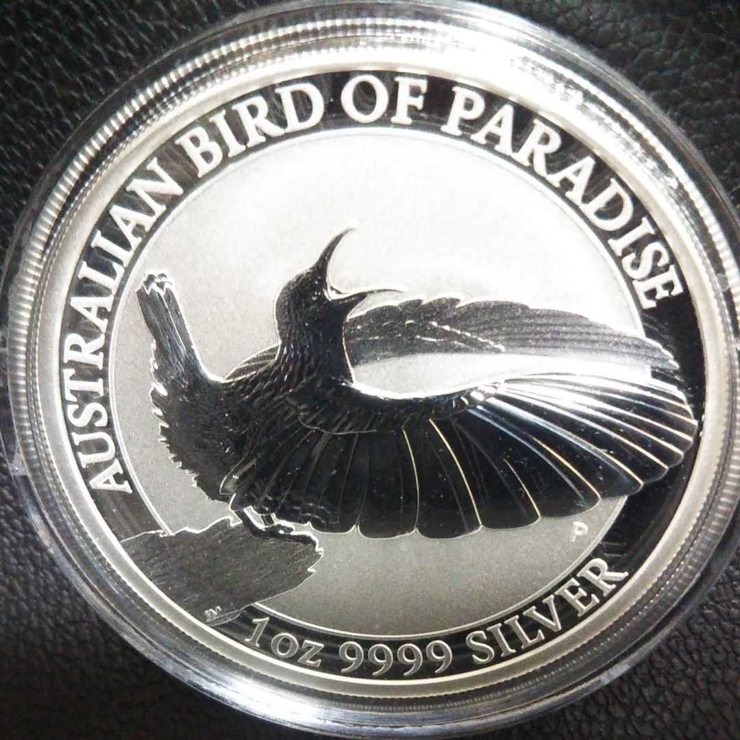 PayPayフリマ｜2018年 極楽鳥 1オンス銀貨 純銀 オーストラリア 9999 