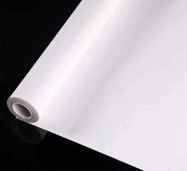 送料無料 壁紙シール 無地 白 ウォールステッカー インテリア 防水シール 簡単貼り付け 45cm 10m