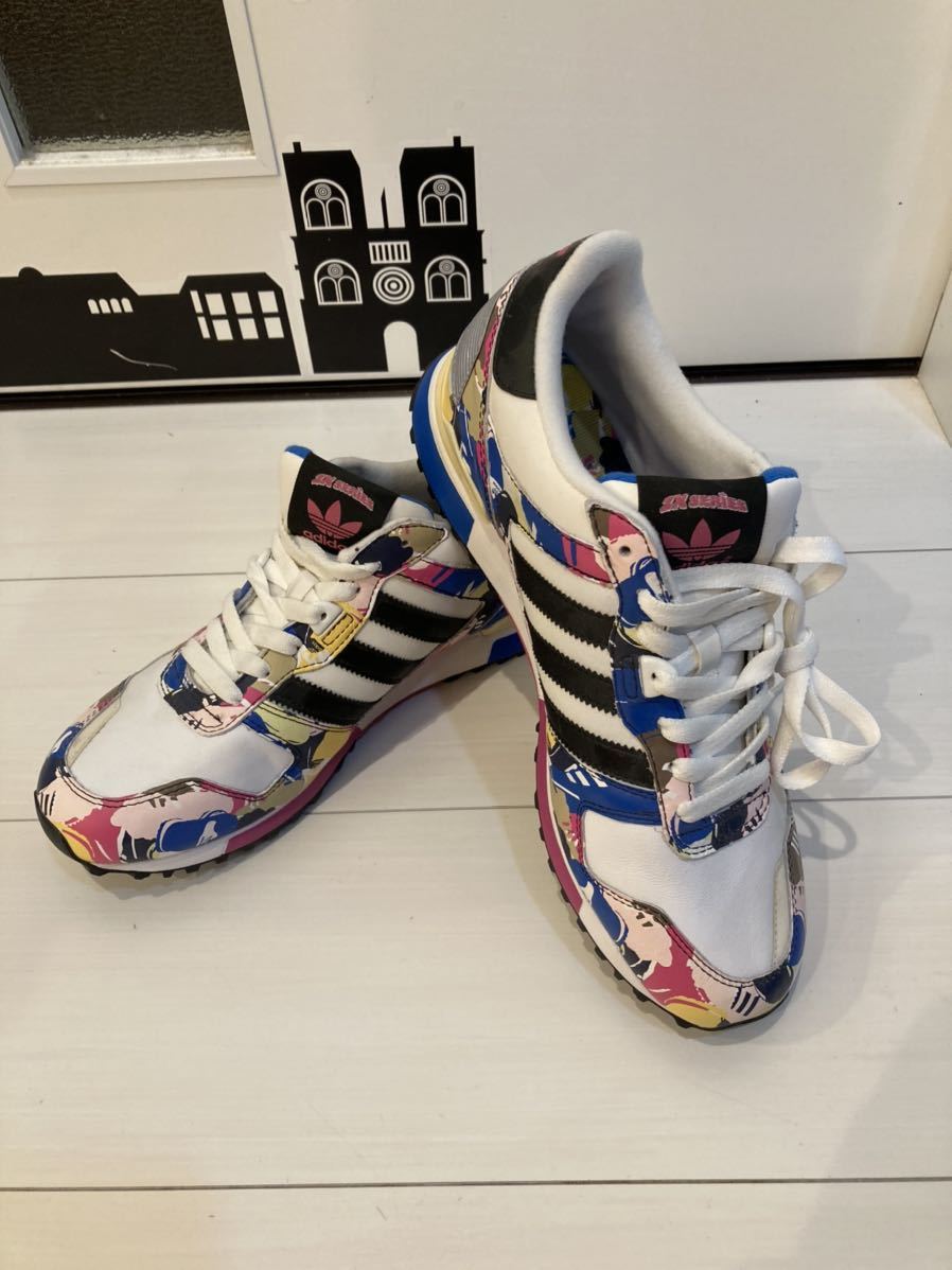 高額売筋】 700 アディダス ZX CAMO スニーカー 27cm 湘南乃風 adidas