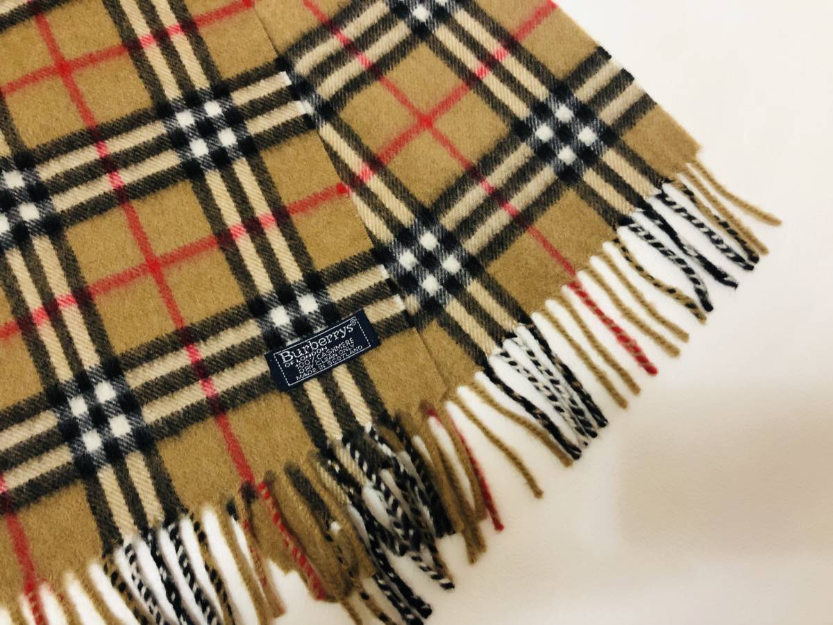 競売 100% カシミヤ バーバリー LONDON BURBERRY 【未使用品、正規品