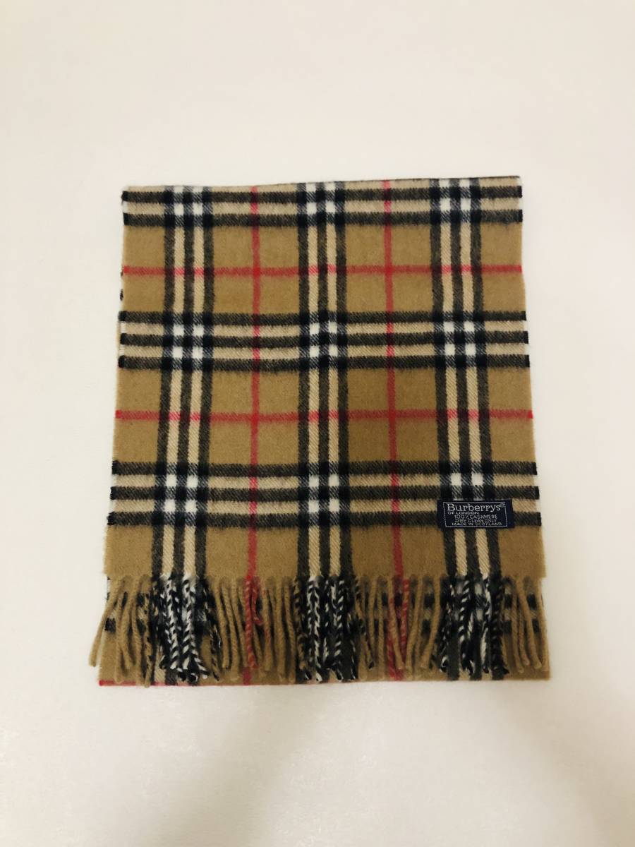 競売 100% カシミヤ バーバリー LONDON BURBERRY 【未使用品、正規品