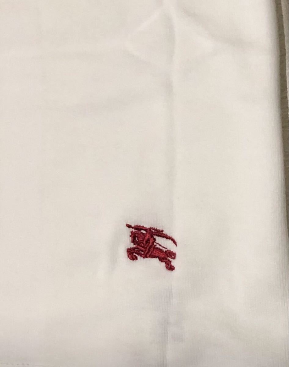 [ новый товар не использовался товар ] BURBERRY Burberry V шея футболка cut and sewn стрейч белый размер M