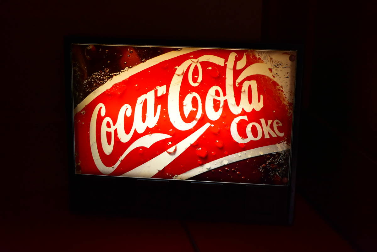 コカ・コーラ 非売品 ドリンクバー 電飾 パネル 蛍光灯 動作品 希少 42cm×33cm 画像10枚掲載中
