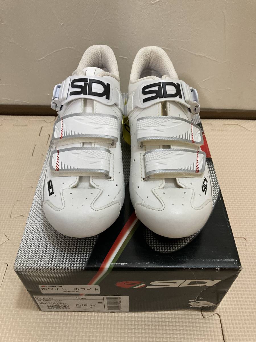 SIDI シディ LEVEL ホワイト EUR39/US6 ビンディングシューズ SPD SPD