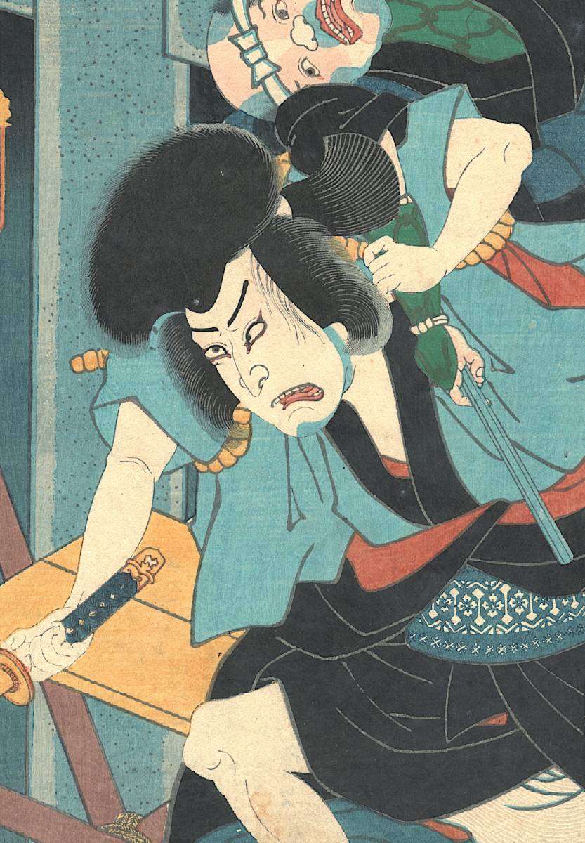 三代 歌川豊国 清書七伊呂波 ふたつともゑ 石川五右衛門】1856年 三代 歌川豊国 清書七伊呂波 ふたつともゑ 石川五右衛門】1856年