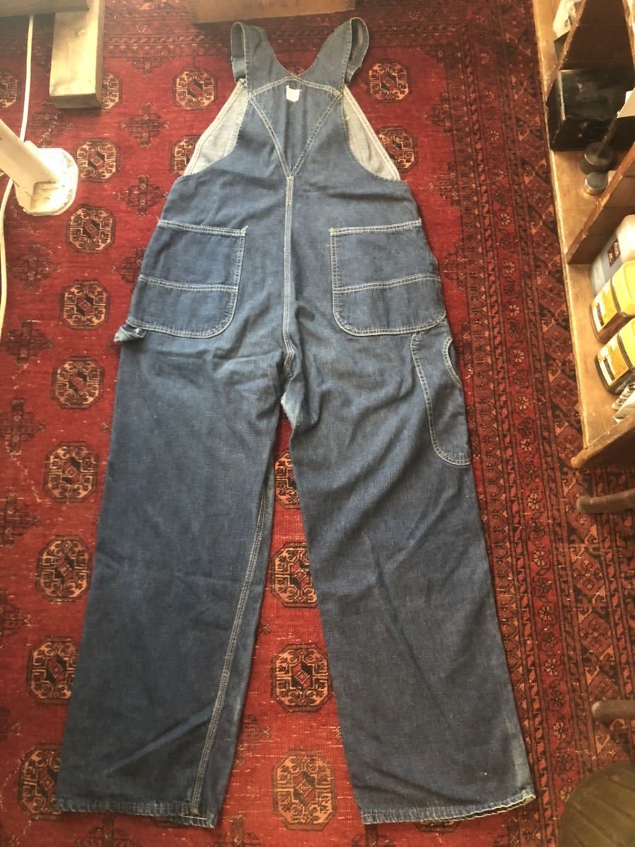 [VINTAGE]1950\'s TUFNUT Denim overall Vintage tough nut USA America made 30s 40s 50s 60s coveralls work pants 