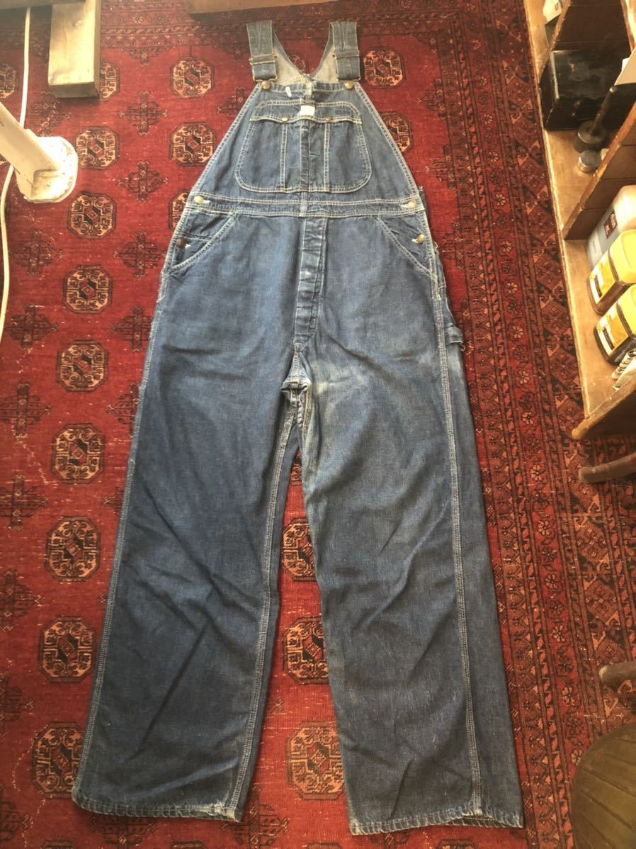 [VINTAGE]1950\'s TUFNUT Denim overall Vintage tough nut USA America made 30s 40s 50s 60s coveralls work pants 