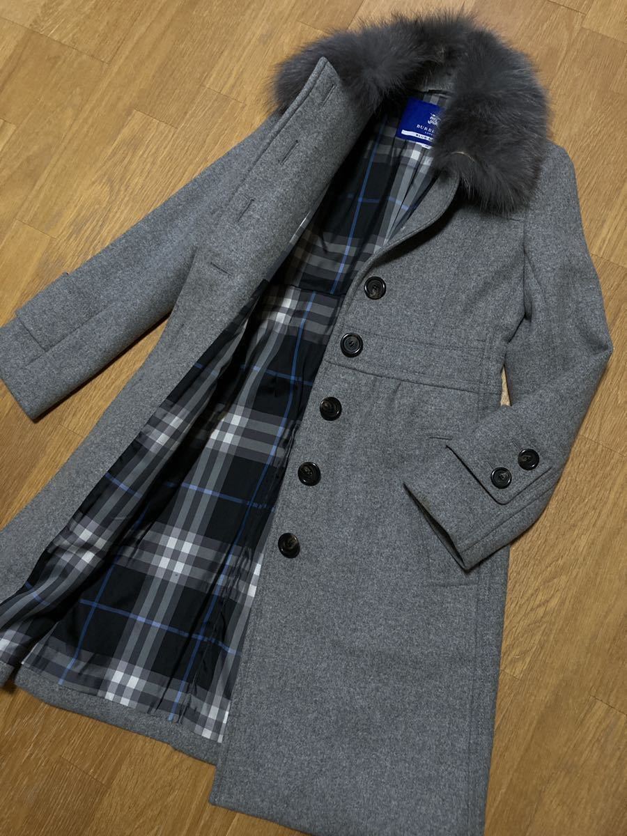 美品】BURBERRYBLUELABEL バーバリーブルーレーベル 38 フォックス