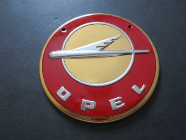 1950 period made Opel company grill badge *OPEL* Germany car * Vectra * Astra * Omega * "Yanase" 