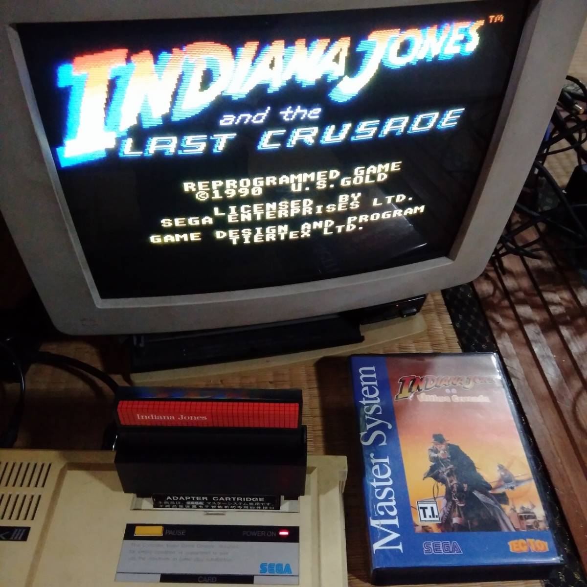 ジャンク品/海外/南米SEGAマスターシステムIndiana Jones e a Ultima Crusada Tec Toy