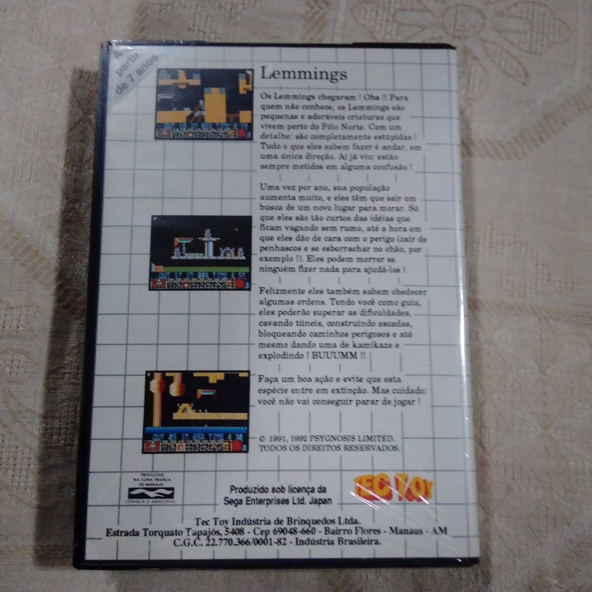  утиль / за границей / Южная Америка SEGA Master System LemmingsremingsTec Toy