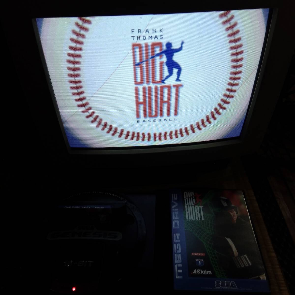 ジャンク品/海外/欧州/SEGAメガドライブFrank Thomas Big Hurt Baseball
