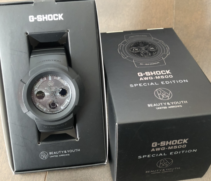 G-SHOCK BEAUTY & YOUTH コラボ 時計 AWG-M500 電波 ソーラー 黒