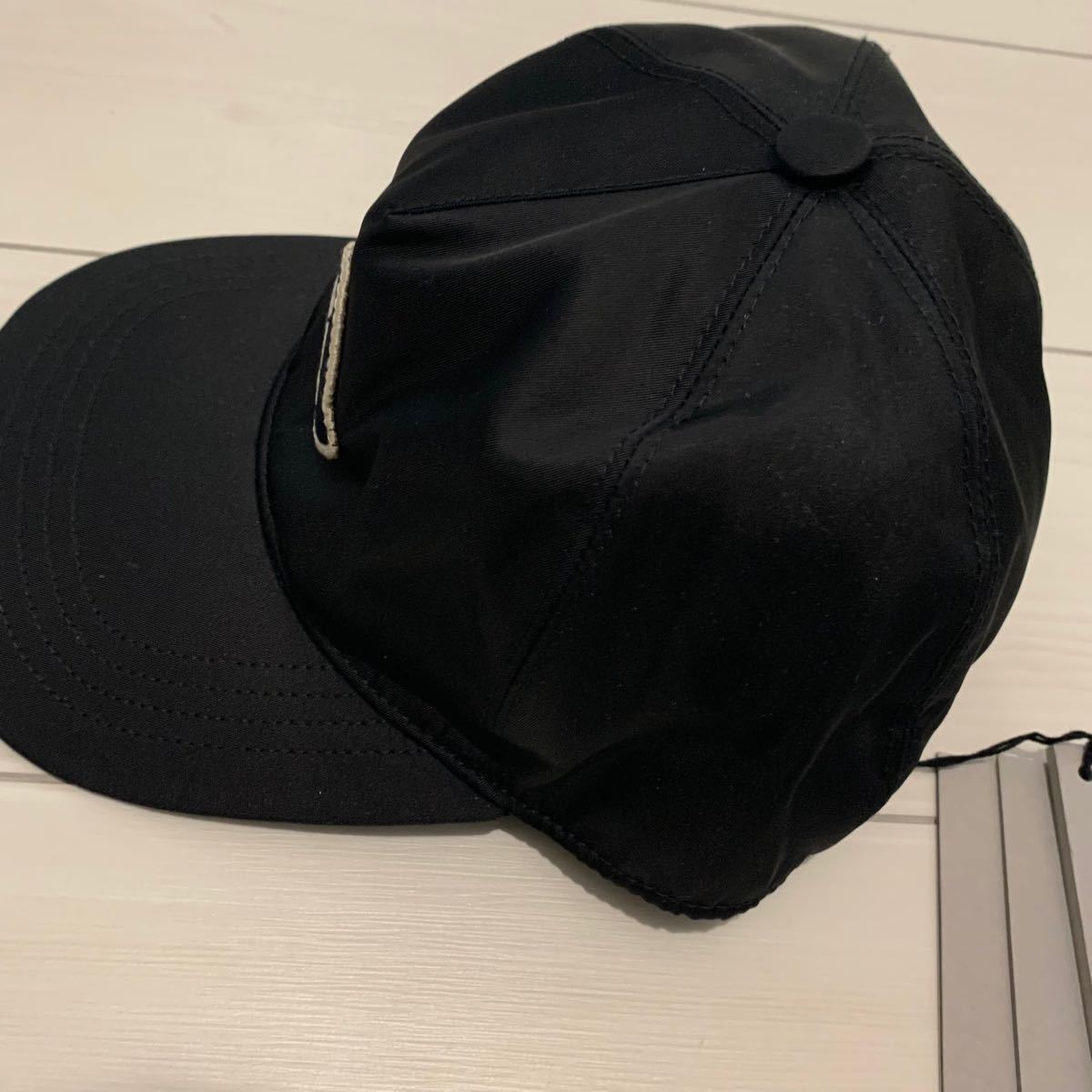 【正規品】コラボ MONCLER + Rick Owens モンクレール. リックオウエンス ロゴ キャップ