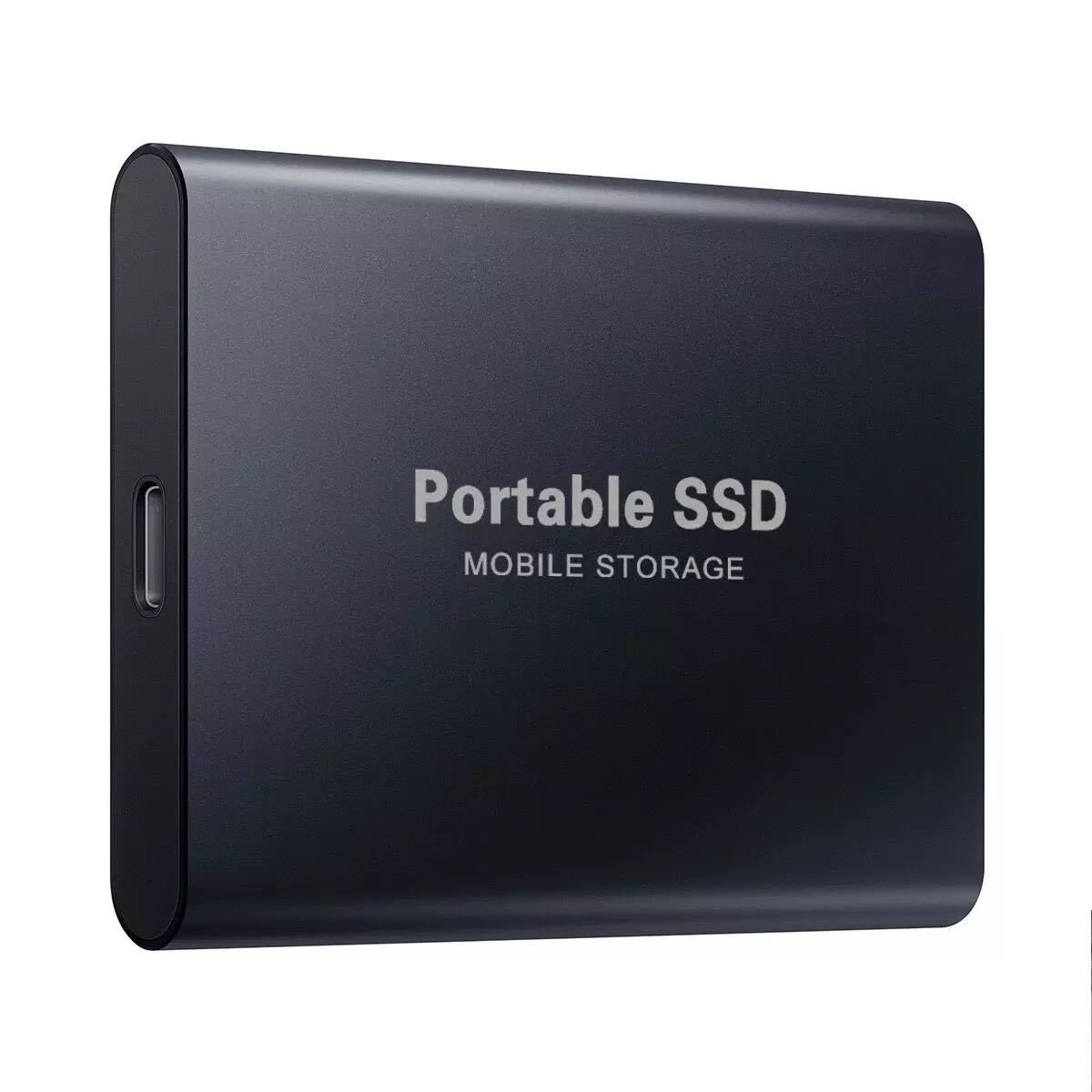 外付ポータブルSSDドライブ 大容量4TB USB3.0 Type-C【ブラック】