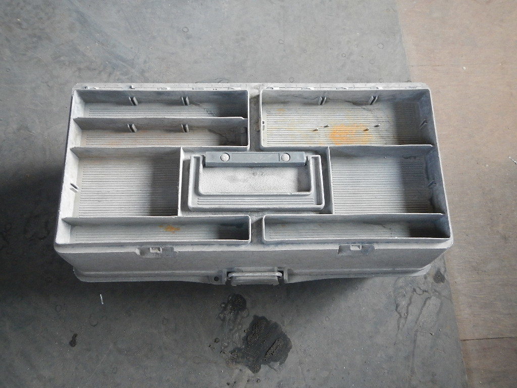 パーツトップボックス　DENSAN　工具箱（プラスチック製）　グレー　デンサン　電気_画像1