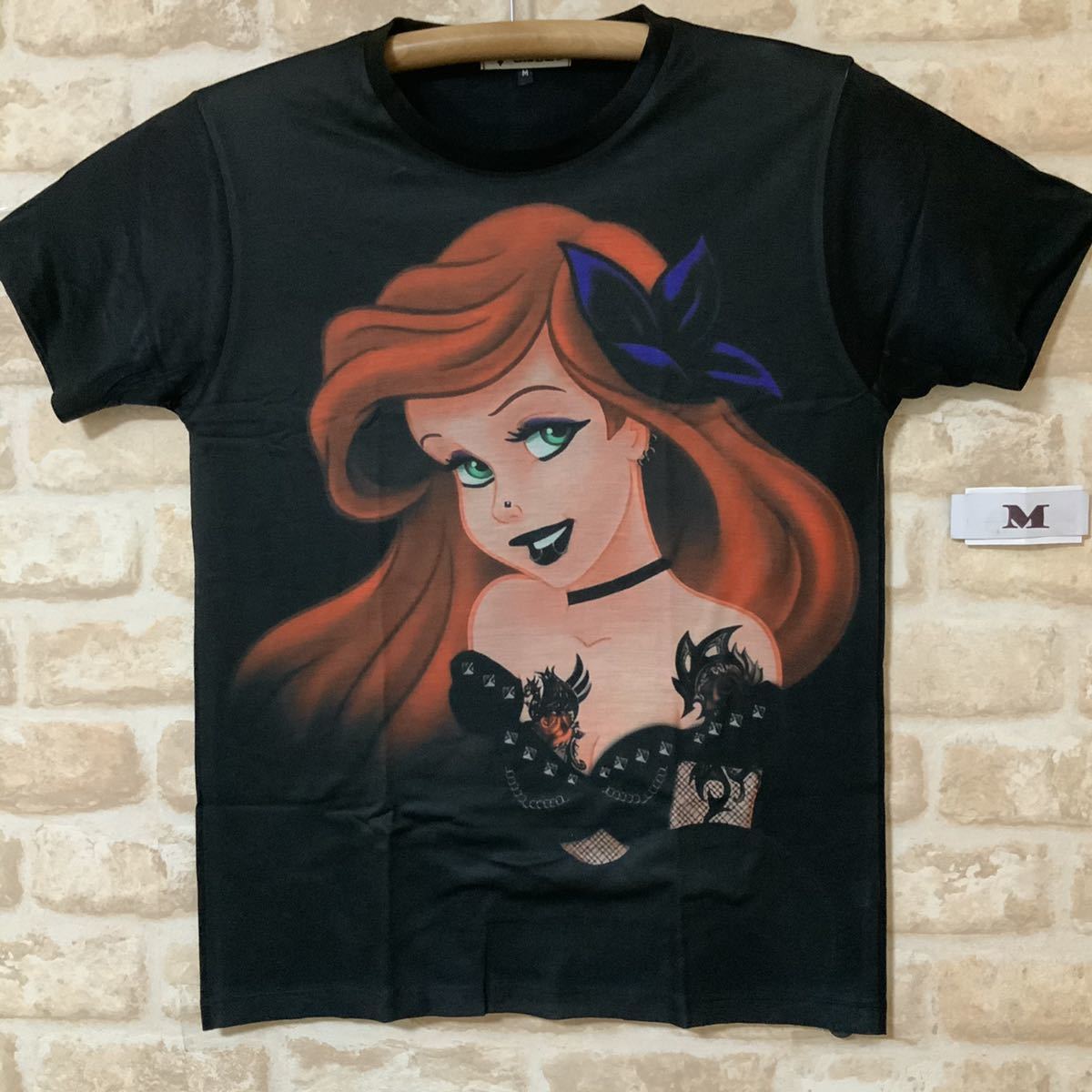 Yahoo!オークション - ブラック アリエル Tシャツ ダークプリンセス M Yahoo!オークション - ブラック アリエル Tシャツ ダークプリンセス M