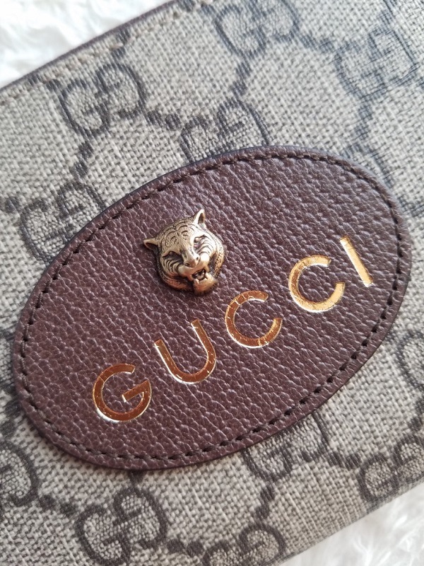 新品 GUCCI グッチ Neo Vintage GGスプリーム ジップ 長財布 Beige