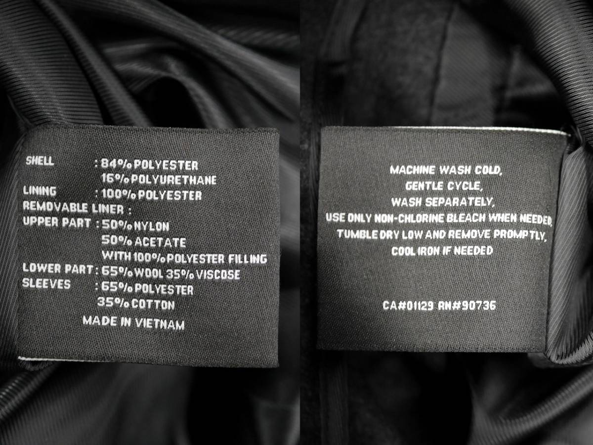 定価80 000円 Calvin Klein/カルバンクライン メンズ ハーフコート ロングコート ビジネスコート 黒 ブラック 内側取り外し可能  52サイズ(Lサイズ)｜売買されたオークション情報、yahooの商品情報をアーカイブ公開 - オークファン（）