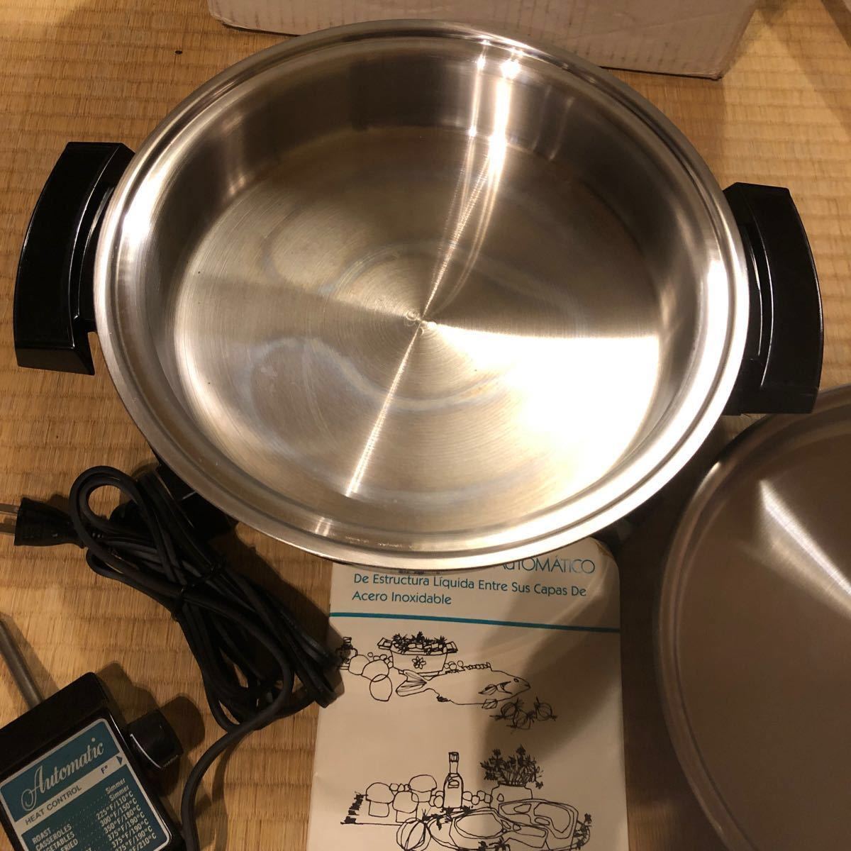 両手鍋　電気 スキレット　フライパン　インコア　inkor 一度だけ使用しました☆  電気鍋