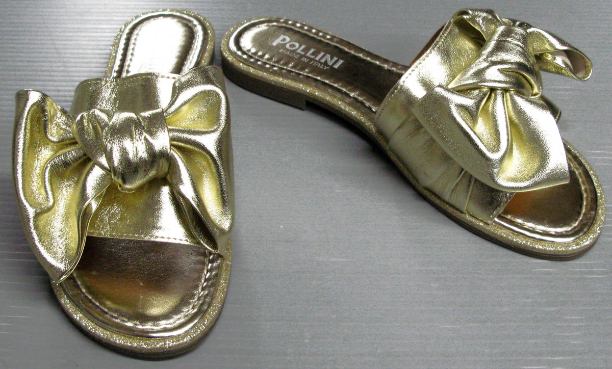 今ならほぼ即納! GOLD POLLINI 本革 パンプス 未使用 ( 38 展示品 サンダル リボン ポリーニ:ゴールド Leather ITARY IN MADE New Brand 38 Sandals 24.5cm 今ならほぼ即納! GOLD POLLINI 本革 パンプス 未使用 ( 38 展示品 サンダル リボン ポリーニ:ゴールド Leather ITARY IN MADE New Brand 38 Sandals 24.5cm