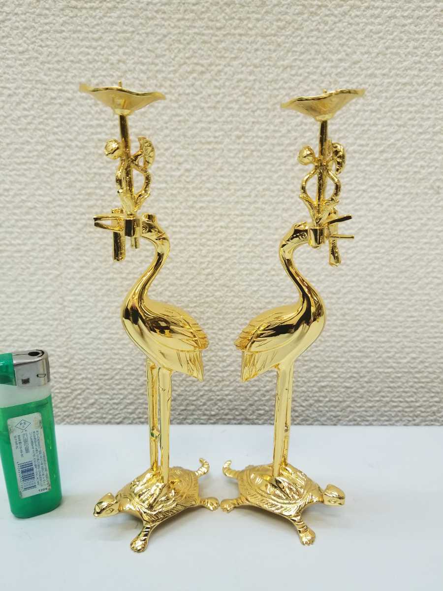 とても小さな 東用 利久型 五具足 丸型 金メッキ 二寸五分 真鍮 とても小さな 東用 利久型 五具足 丸型 金メッキ 二寸五分 真鍮