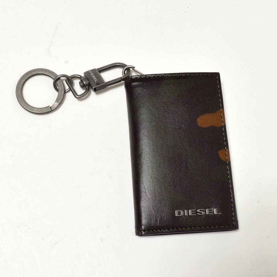  unused diesel DIESEL key case key ring men's camouflage pattern cow leather leather new goods present casual fashion accessories leather small articles 