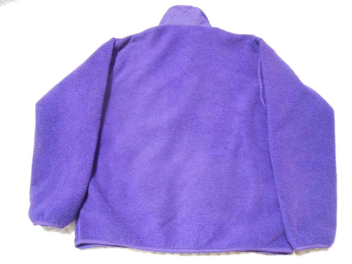 90年代　USA製！パタゴニア　フリースジャケット　パープル　L　紫　レトロカーディガン　PATAGONIA　アメリカ製　グリセード　ダスパーカ