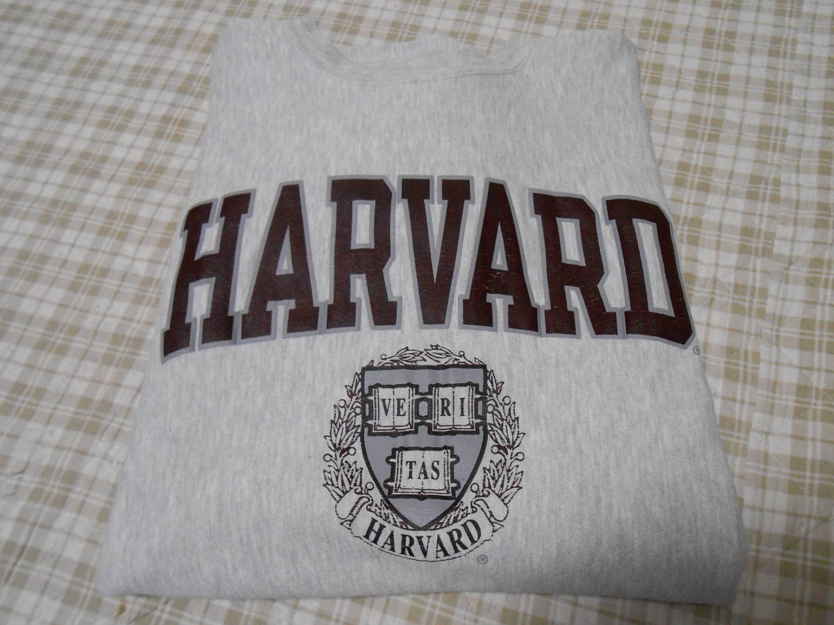 品質検査済 90's 刺繍タグ！HARVARD USA製！チャンピオン リバース