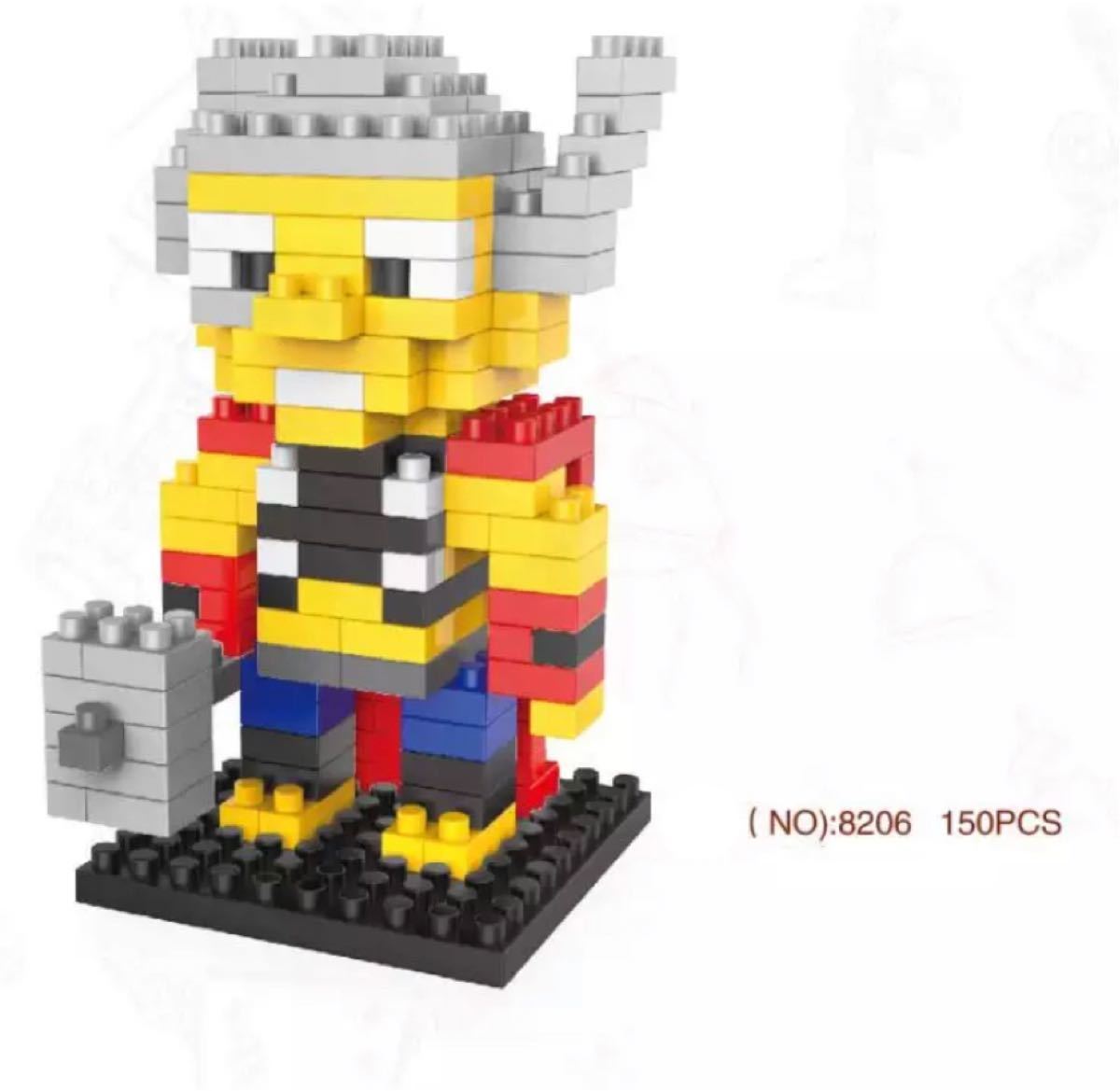 【新品】MARVEL アベンジャーズ ナノブロック 互換品 DIY レゴ LEGO スーパーヒーロー ブロック アメコミ 8セット